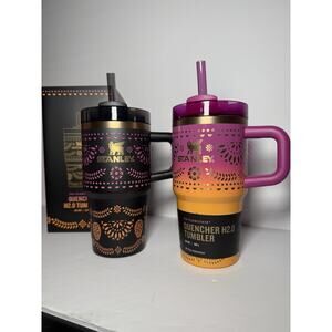 Stanley Dia De Muertos MIDNIGHT & SUNRISE CATRINA 20oz Quencher Set BNWT BNIB
